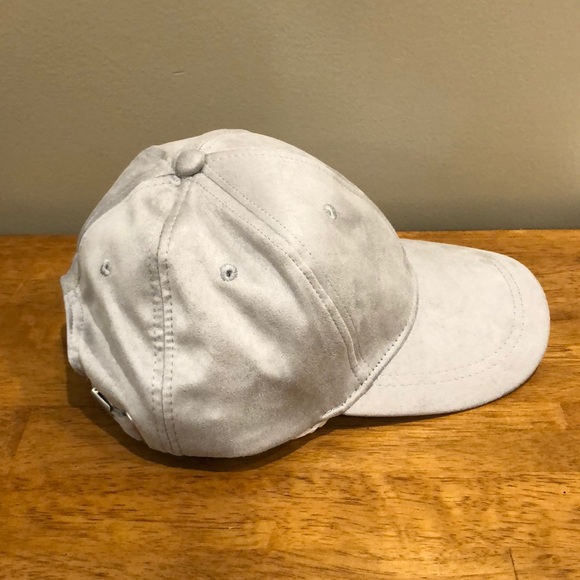 Grey Velvet Baseball Cap Hat Gap - Picture 3 of 6